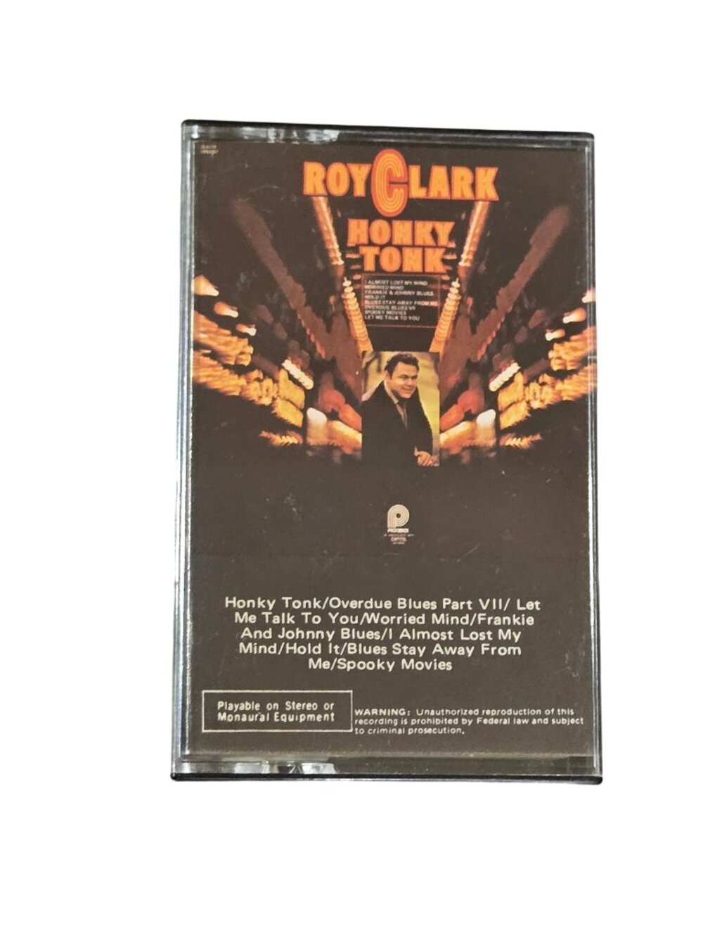 Roy Clark Honky Tonk 1976 Cassette Tape Pickwick Capitol Records Vintage Country
